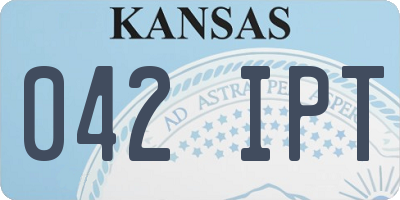 KS license plate 042IPT