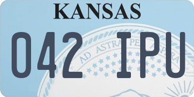 KS license plate 042IPU