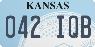 KS license plate 042IQB