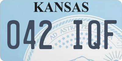KS license plate 042IQF