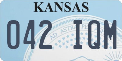 KS license plate 042IQM