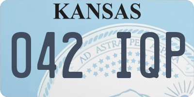KS license plate 042IQP
