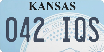 KS license plate 042IQS