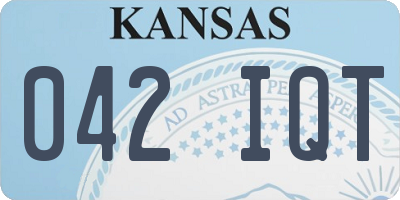 KS license plate 042IQT