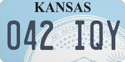 KS license plate 042IQY