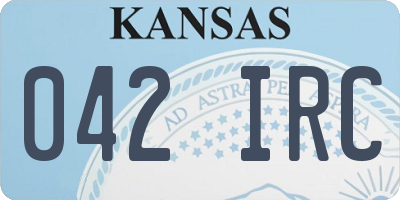 KS license plate 042IRC