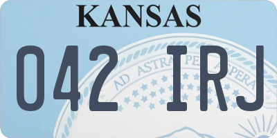 KS license plate 042IRJ