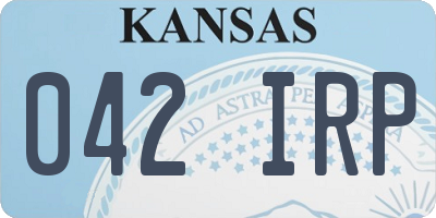 KS license plate 042IRP