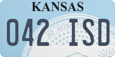 KS license plate 042ISD