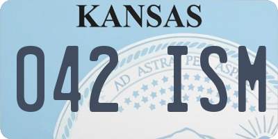 KS license plate 042ISM