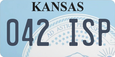 KS license plate 042ISP