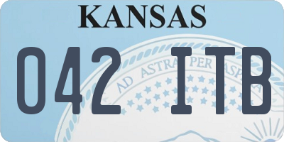 KS license plate 042ITB