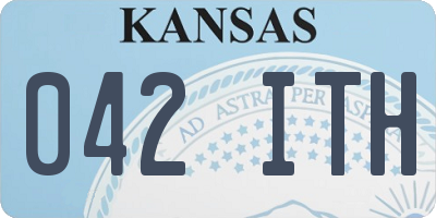 KS license plate 042ITH