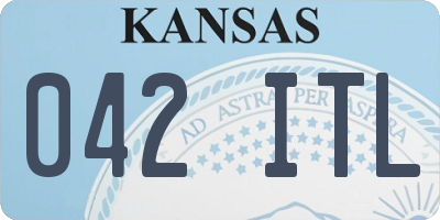 KS license plate 042ITL