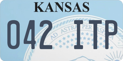 KS license plate 042ITP