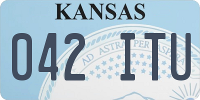 KS license plate 042ITU