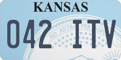 KS license plate 042ITV