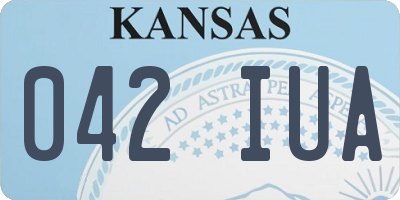 KS license plate 042IUA