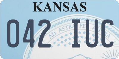 KS license plate 042IUC