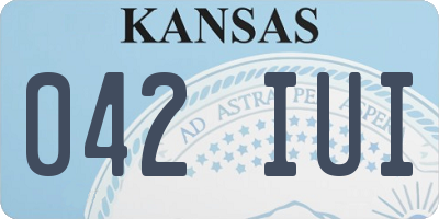 KS license plate 042IUI