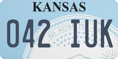 KS license plate 042IUK