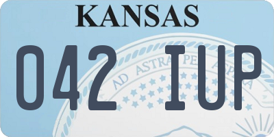 KS license plate 042IUP