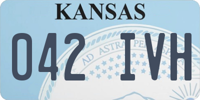 KS license plate 042IVH