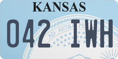 KS license plate 042IWH