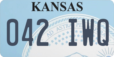 KS license plate 042IWQ