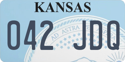 KS license plate 042JDQ