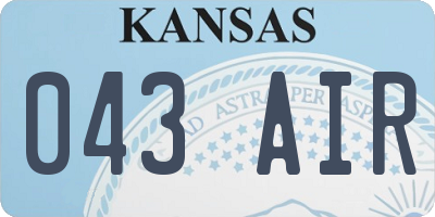KS license plate 043AIR