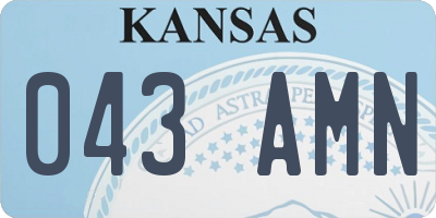 KS license plate 043AMN