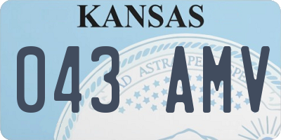KS license plate 043AMV
