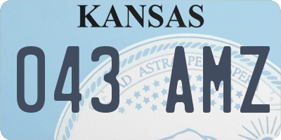 KS license plate 043AMZ