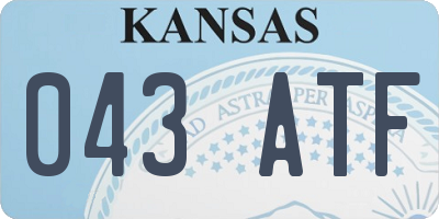KS license plate 043ATF