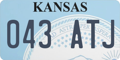 KS license plate 043ATJ