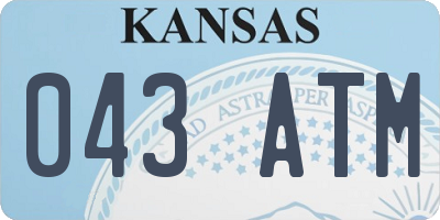 KS license plate 043ATM