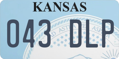KS license plate 043DLP