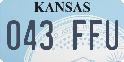 KS license plate 043FFU