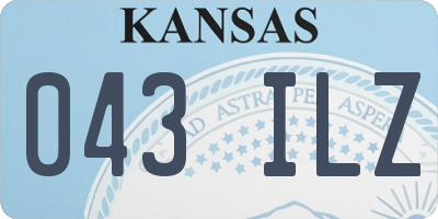 KS license plate 043ILZ