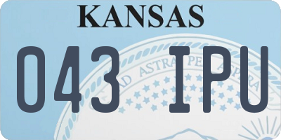 KS license plate 043IPU