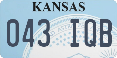 KS license plate 043IQB
