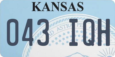 KS license plate 043IQH