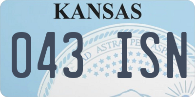 KS license plate 043ISN
