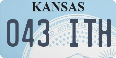 KS license plate 043ITH