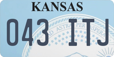 KS license plate 043ITJ