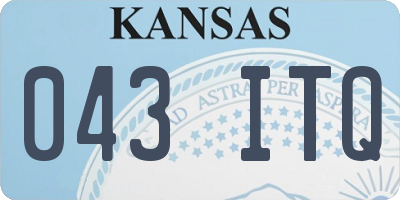 KS license plate 043ITQ