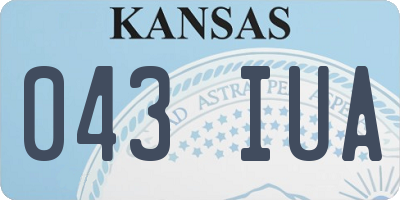 KS license plate 043IUA