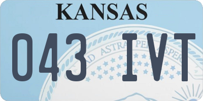KS license plate 043IVT