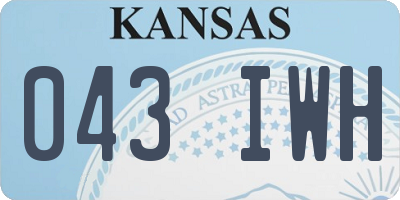 KS license plate 043IWH
